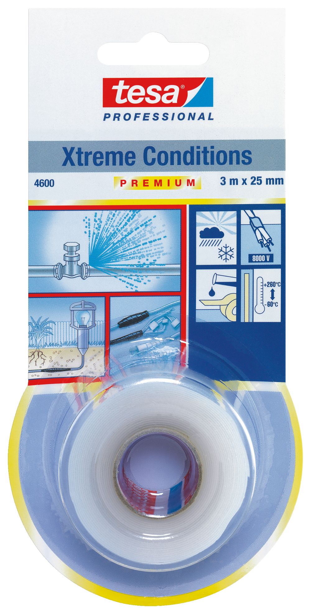 Silikonska traka  Xtreme conditions providna 3m:25mm