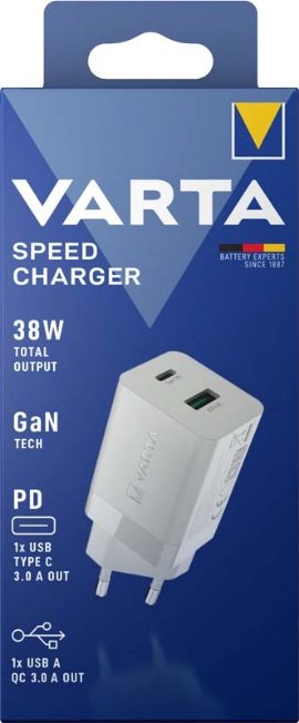Punjač Speed 38W USB tip C/USB A QC