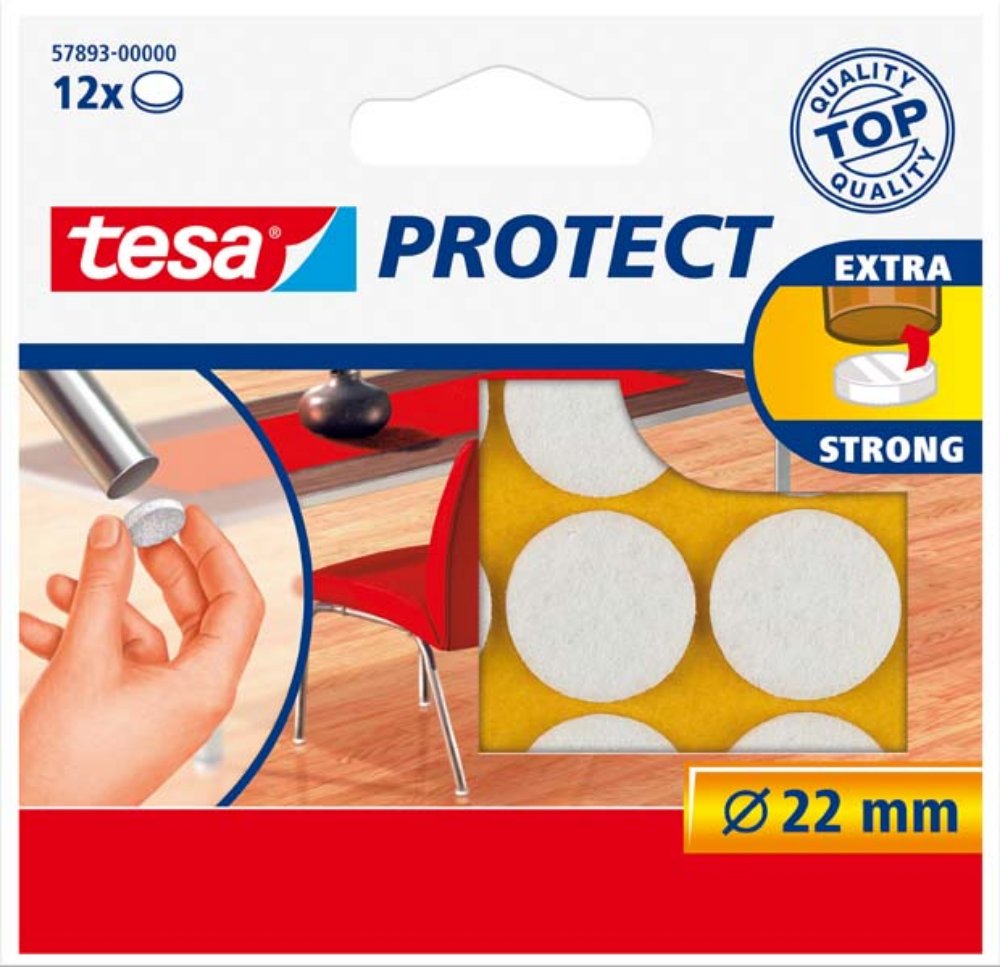Zaštitne podloške za nameštaj okrugle bele 22mm