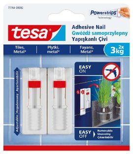 Nosač za kačenje predmeta prilagodljiv do 3kg beli