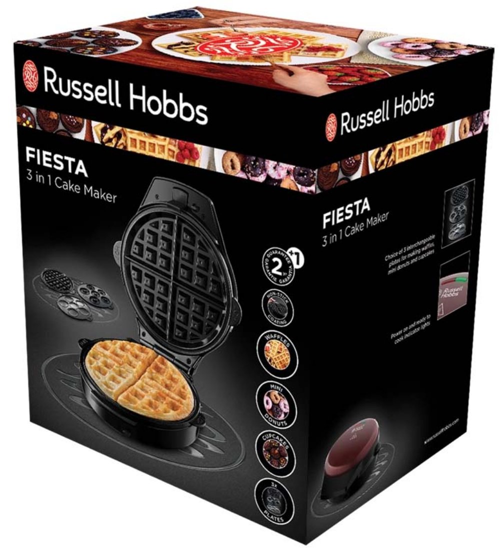 Aparat za vafle/krofne/kolače 24620-56 Fiesta 3in1