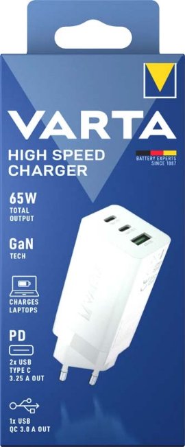 Punjač High Speed 65W 2x USB tip C/USB A QC