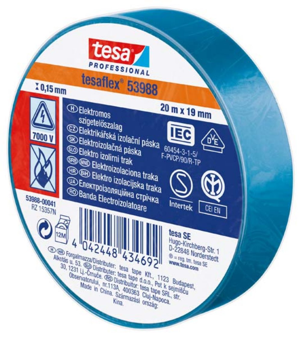 Izolir SPVC traka plava 20m:19mm