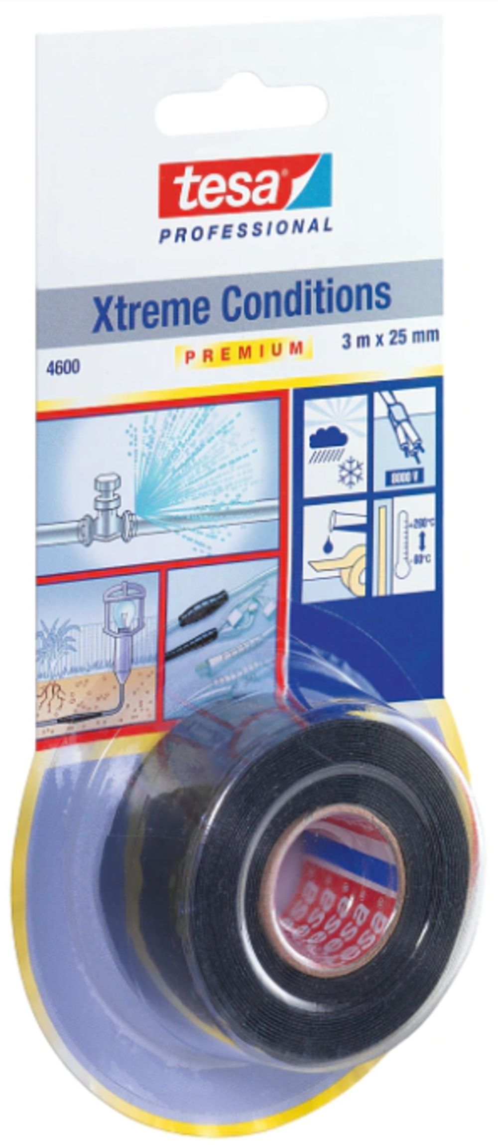 Silikonska traka  Xtreme conditions crna 3m:25mm