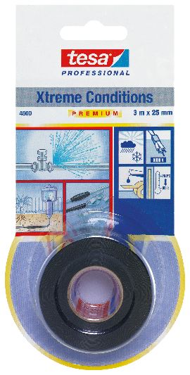 Silikonska traka  Xtreme conditions crna 3m:25mm