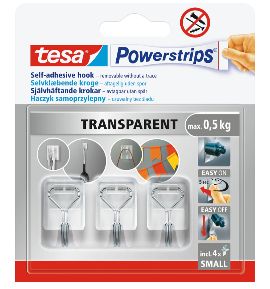 Powerstrips kukica za kuhinju i kupatilo providna