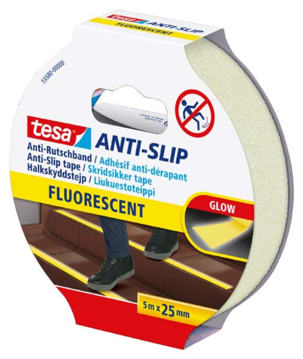 Protivklizna traka fluorescentna 5m:25mm