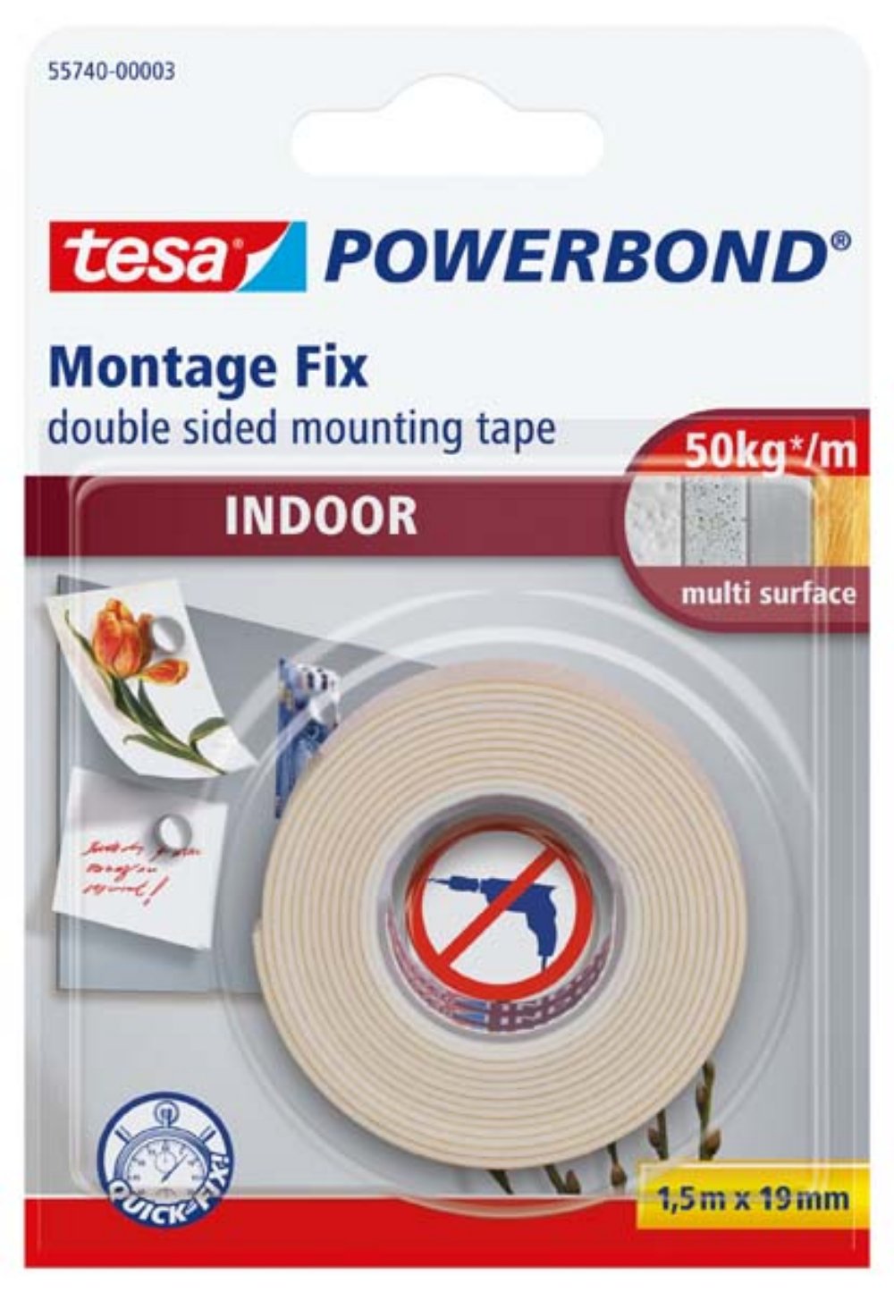 Montažna traka Powerbond unutrašnja 1,5m:19mm